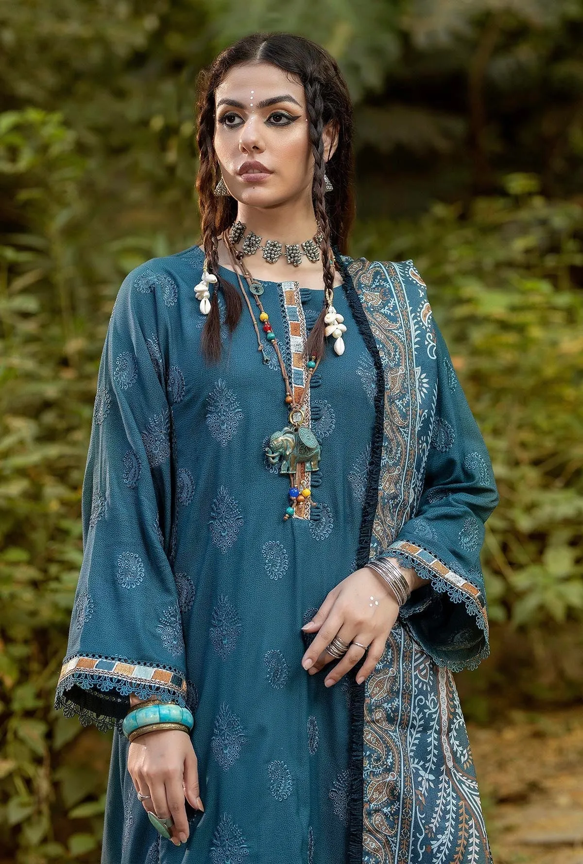 Adan's Libas Elenore Fall/Winter with Shawl – 1229