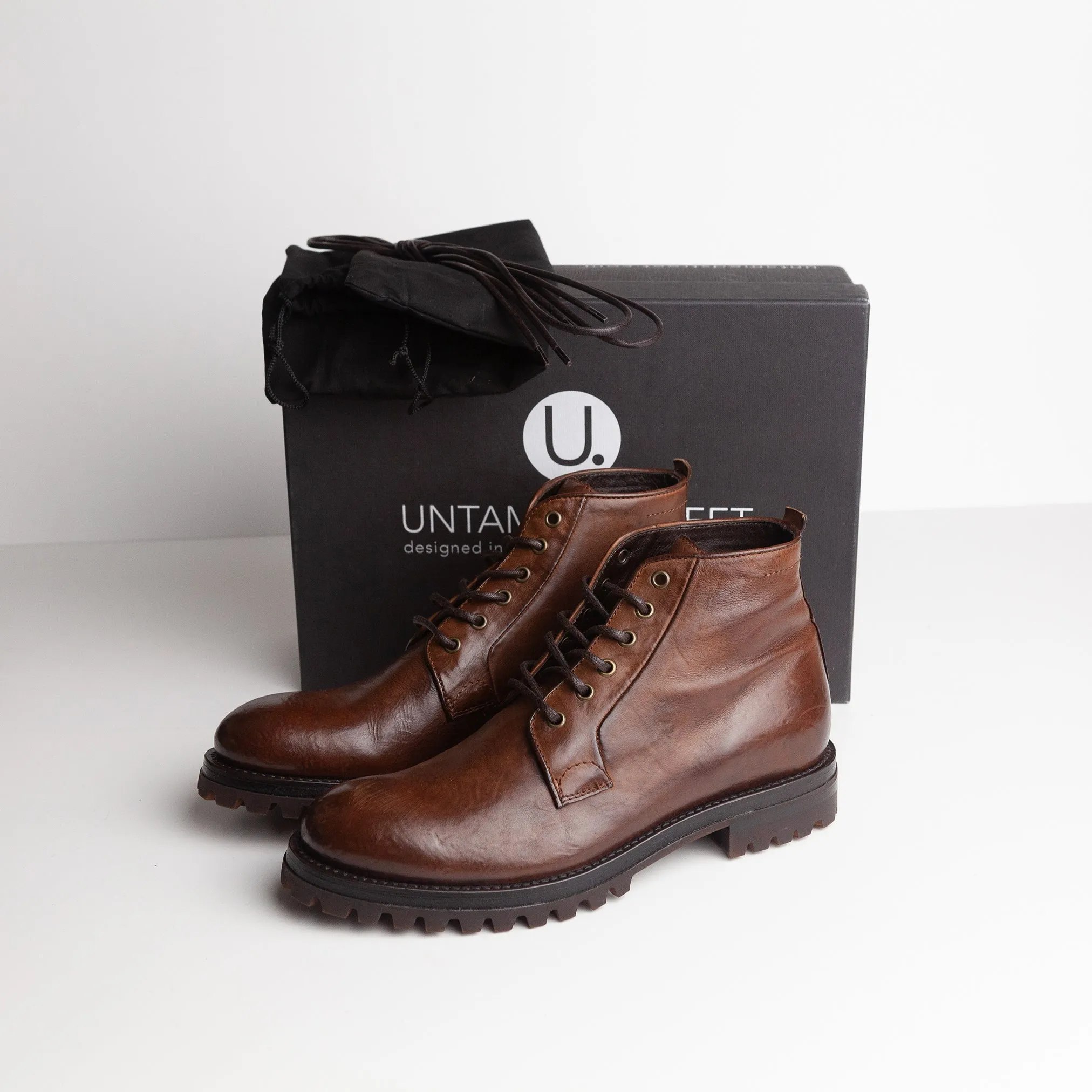 Camden Teak Brown Ankle Boot - EU 41