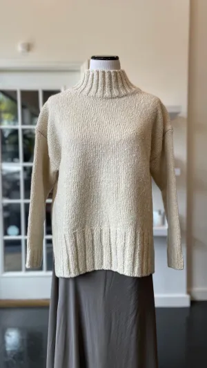 Ivory Renew-Wool Turtleneck