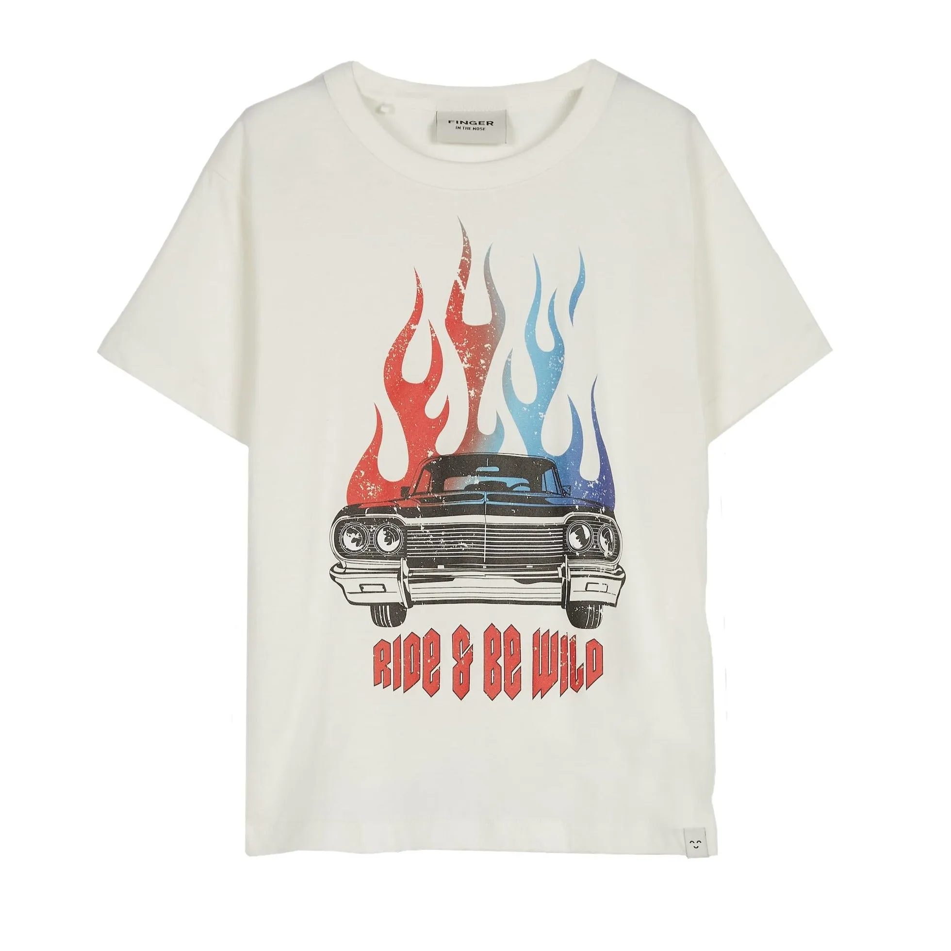 Jason Flame Short Sleeve T-Shirt Off White