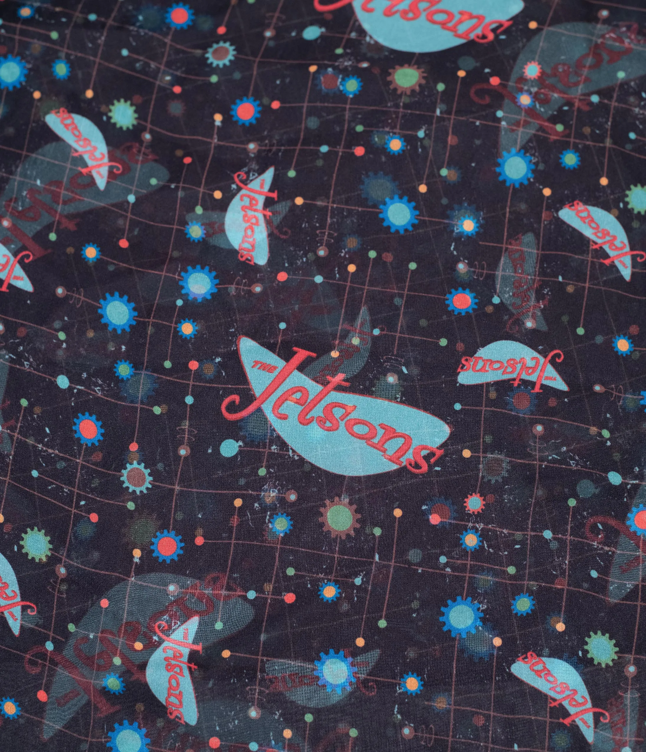 Jetsons x Unique Vintage Retro Cosmic Logo Hair Scarf
