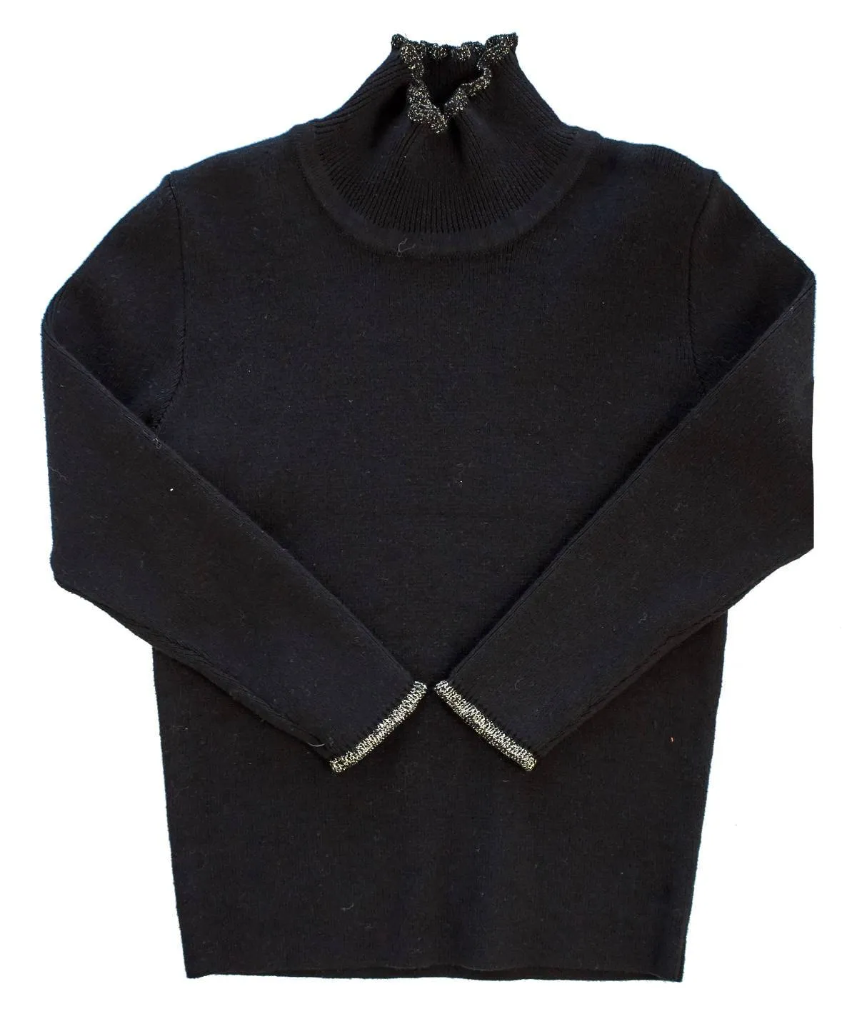 KIPP BLACK KNIT TURTLENECK