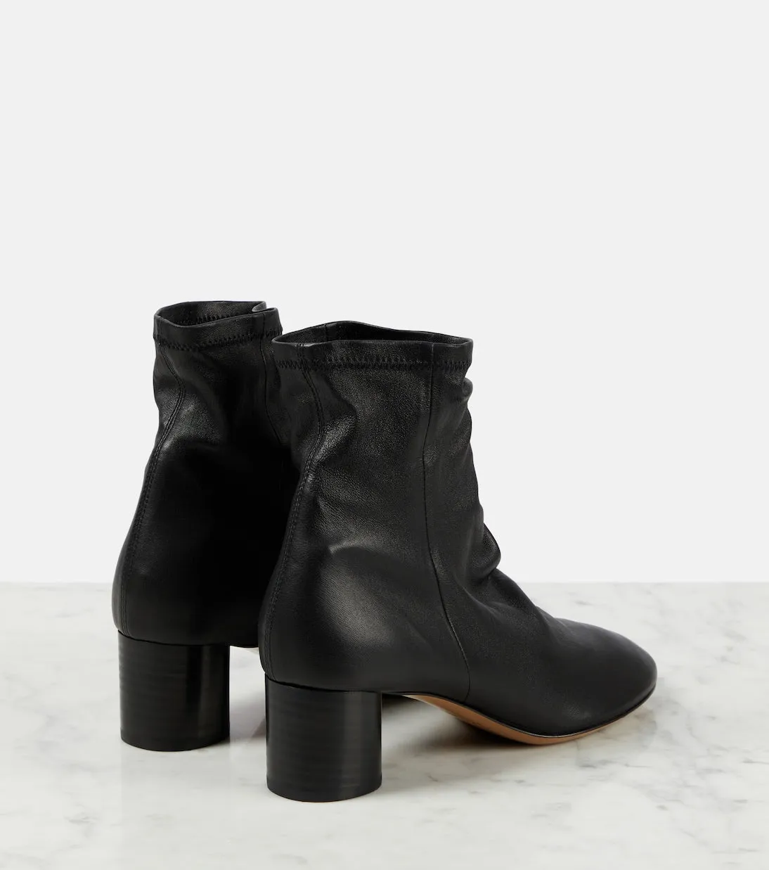 Laeden Isabel Marant leather ankle boots, black