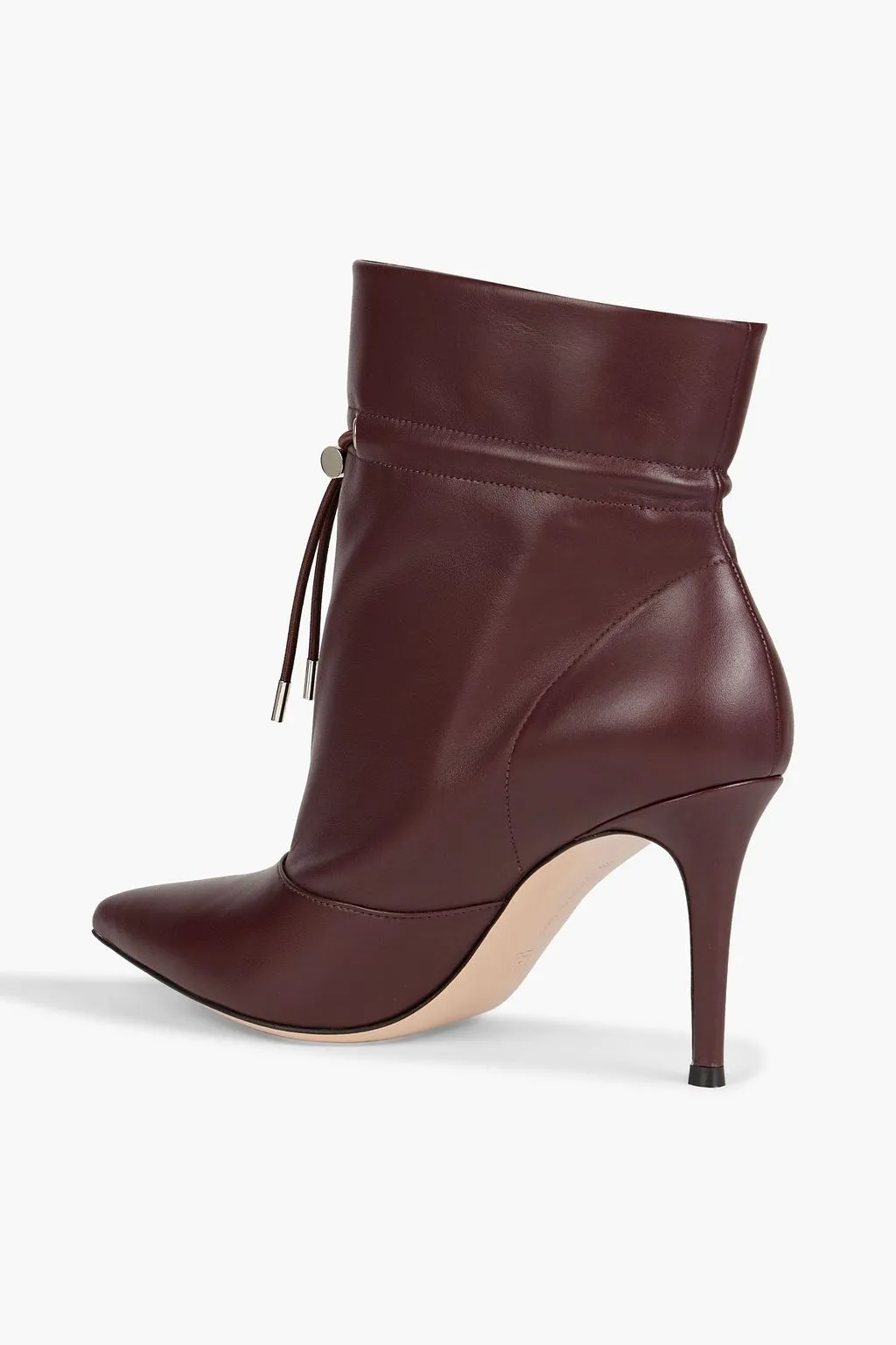 Leather ankle boots GIANVITO ROSSI, merlot