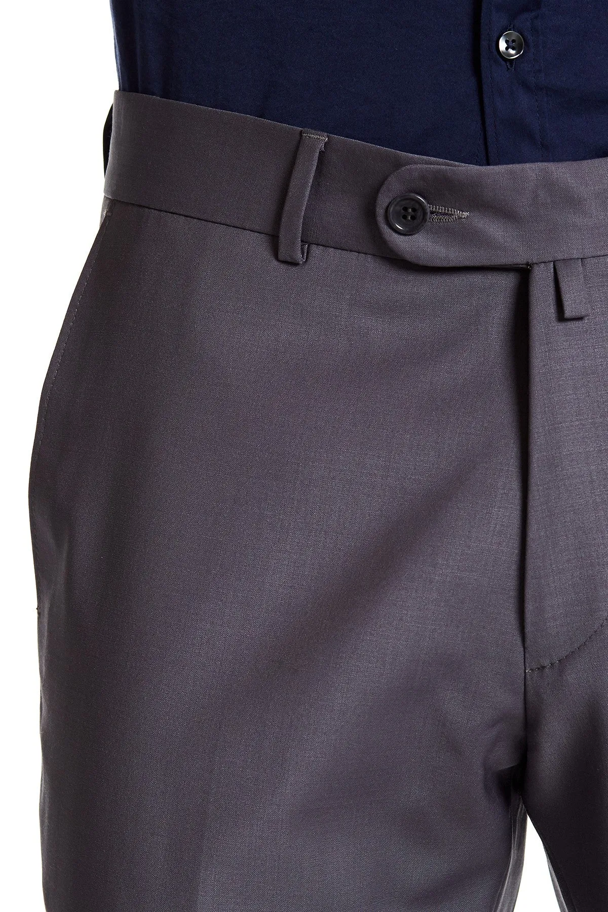 Merino Wool Trousers-Lilac Grey