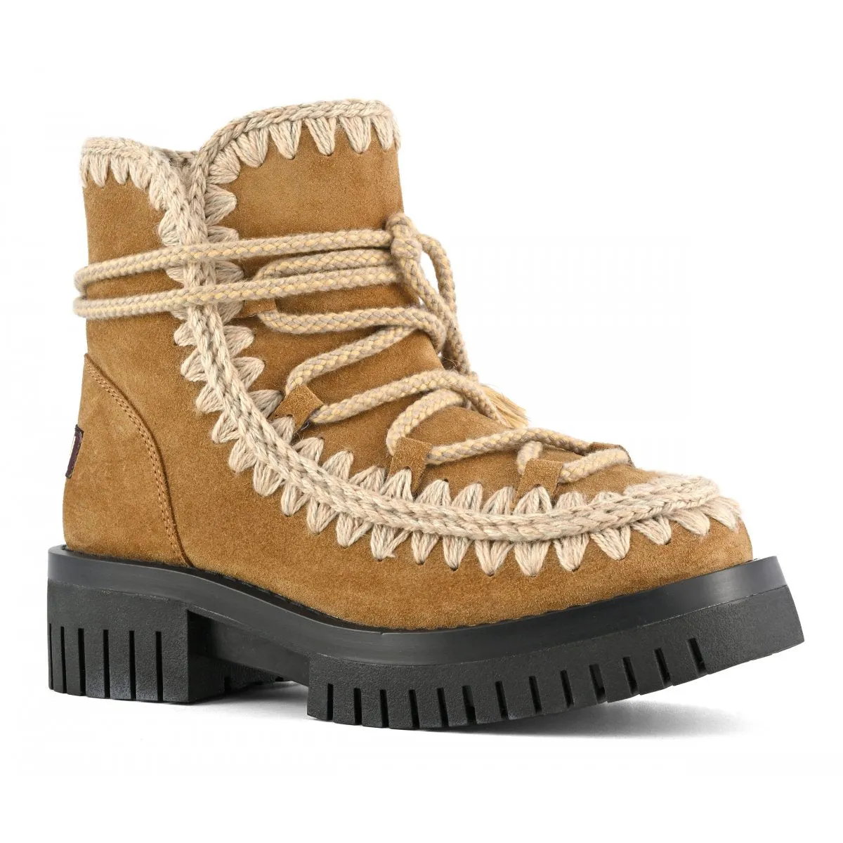 MOU - Eskimo Combat Scoubidoo Lace in Cognac