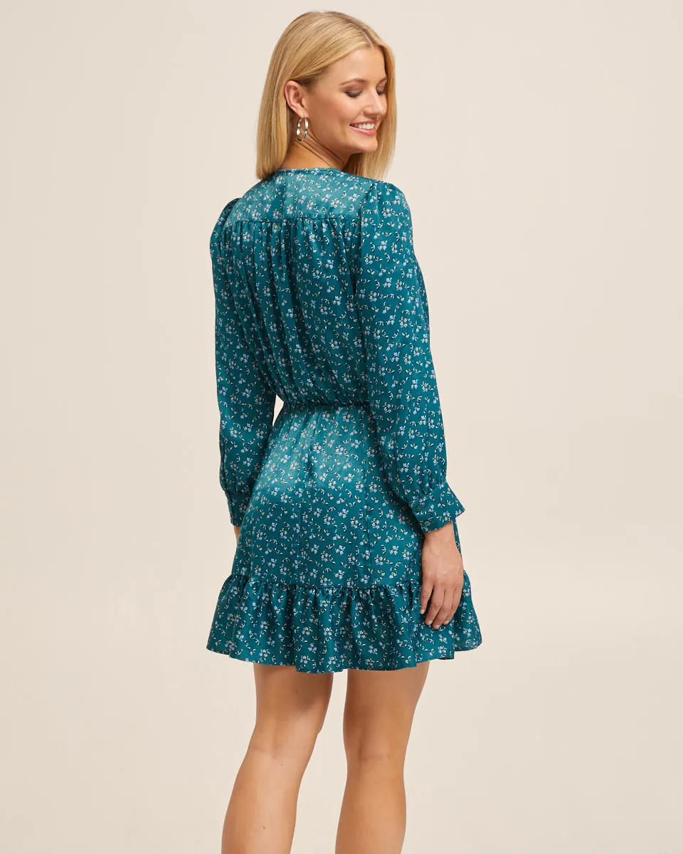 Nursing Wrap Short Dress - Evergreen