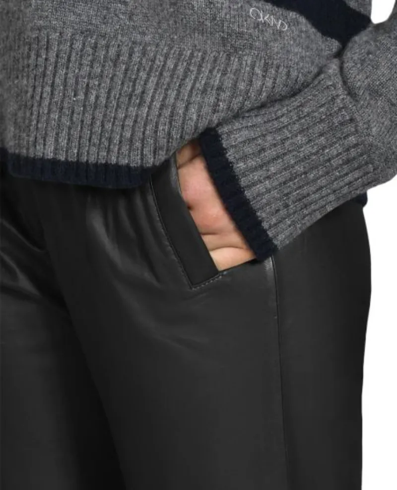 Oakwood Uranus Black Leather Trousers