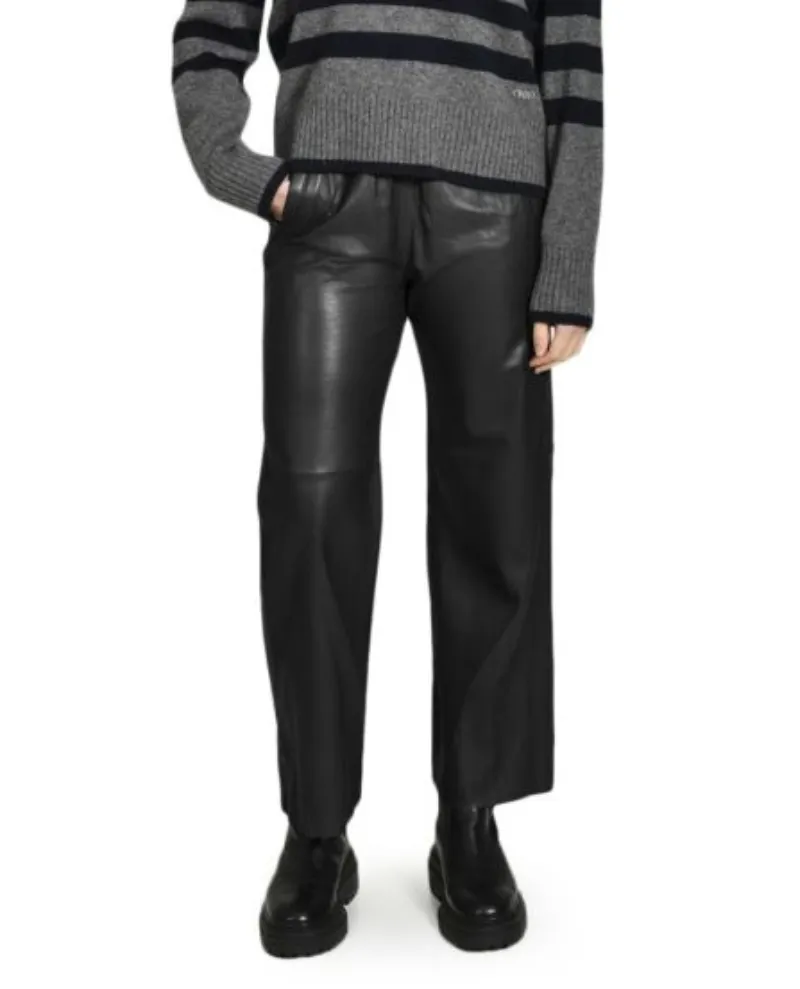 Oakwood Uranus Black Leather Trousers