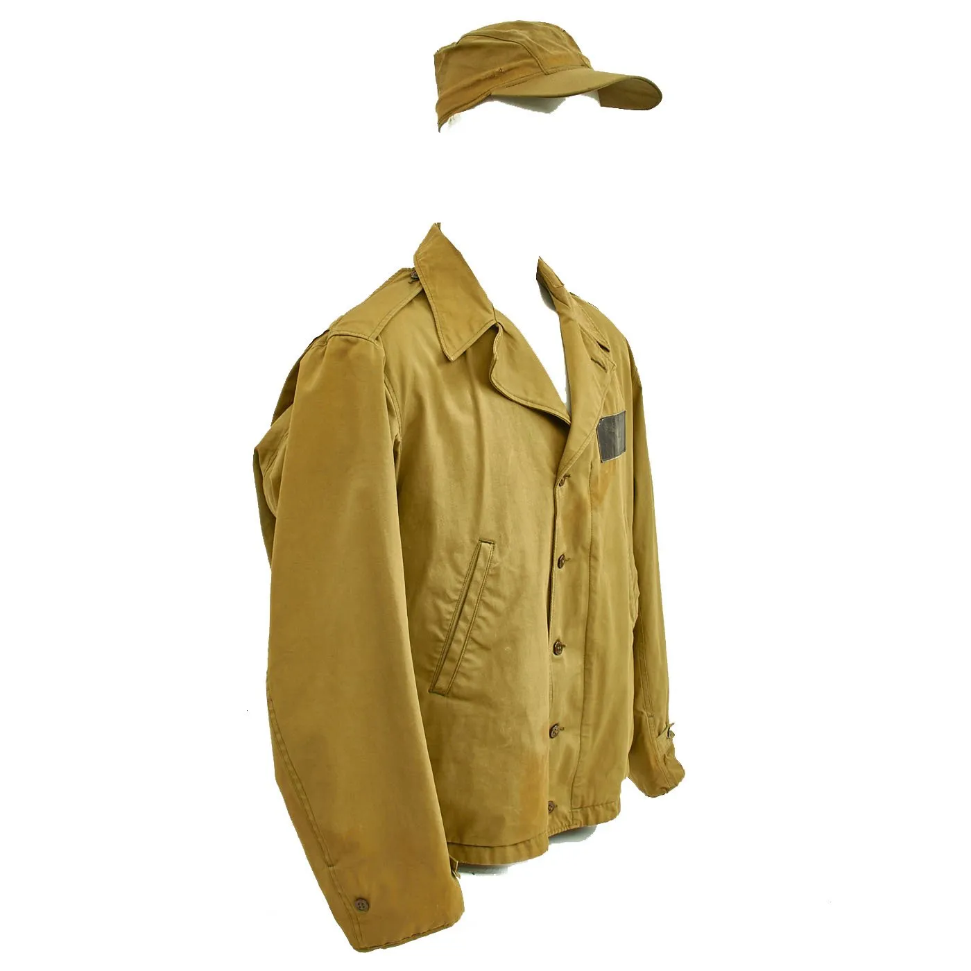 Original U.S. WWII Navy Aviator M41 Field Jacket and B-1 Hat