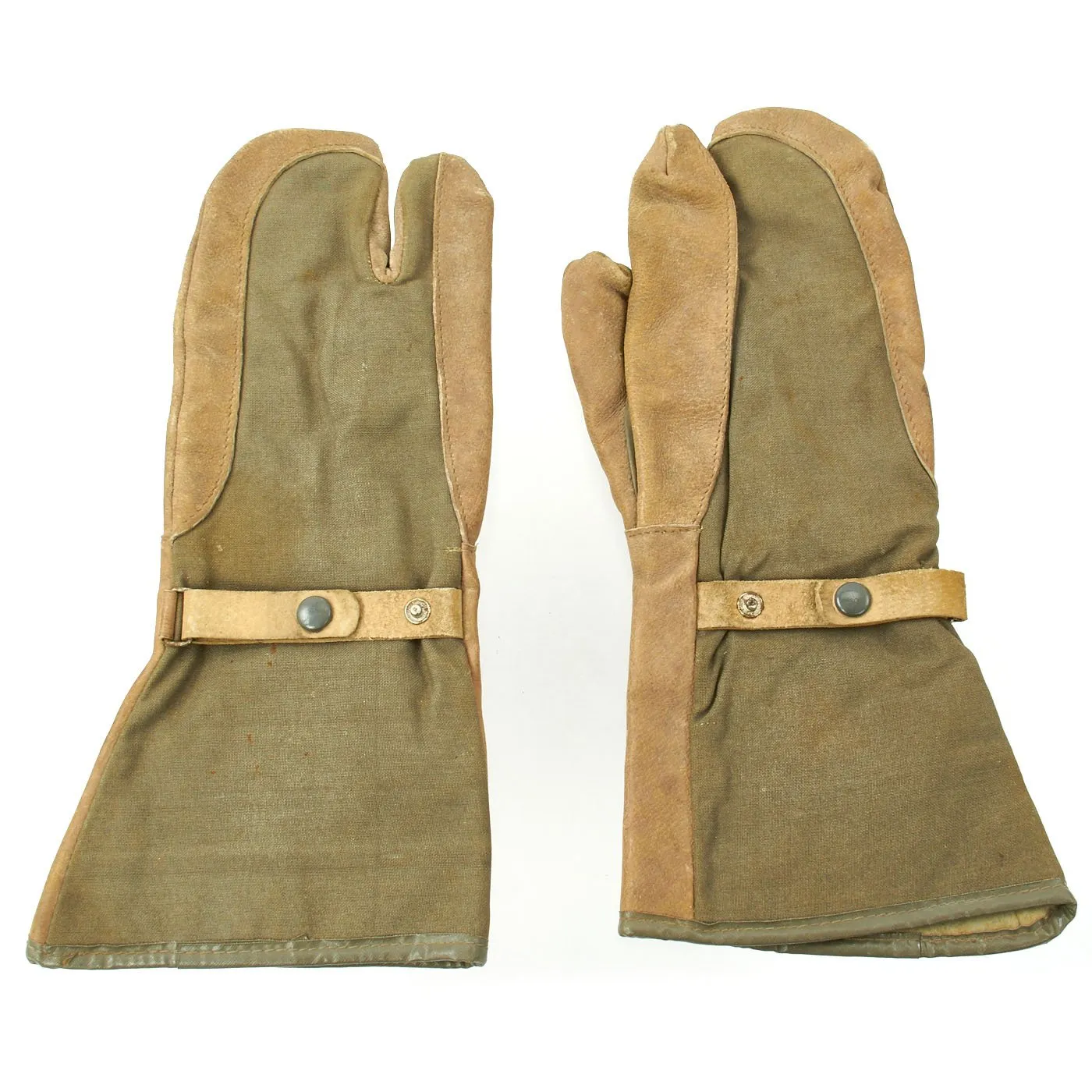 Original WWII German Machine Gunner Trigger Finger Mittens