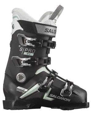 Salomon S/Pro Mv 80 Cs Women's Snow Boots - Black/White Moss/Silver Metallic