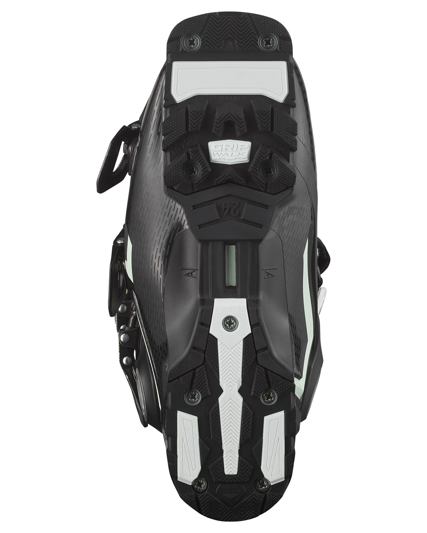 Salomon S/Pro Mv 80 Cs Women's Snow Boots - Black/White Moss/Silver Metallic