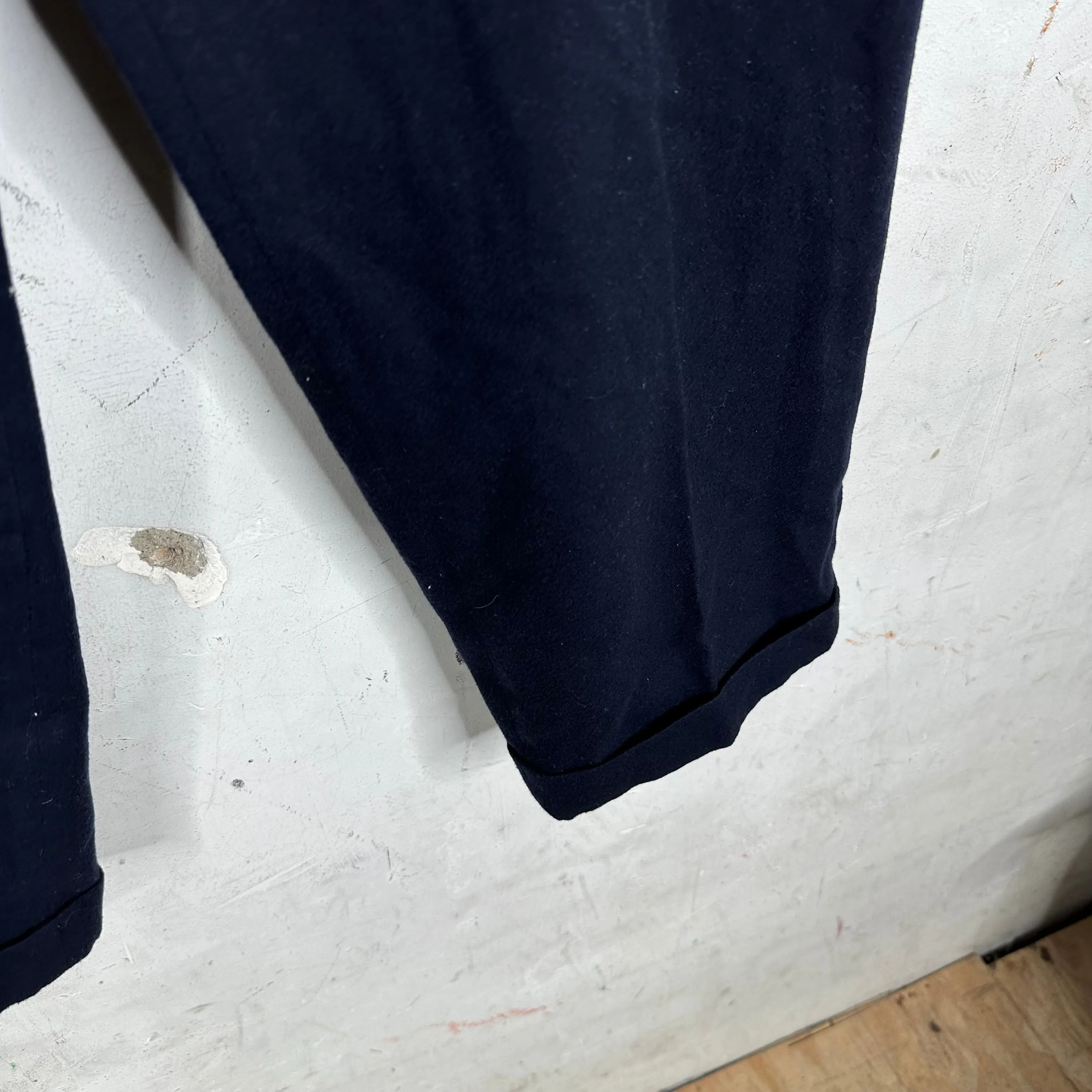 Visvim Navy Wool Mix Trousers